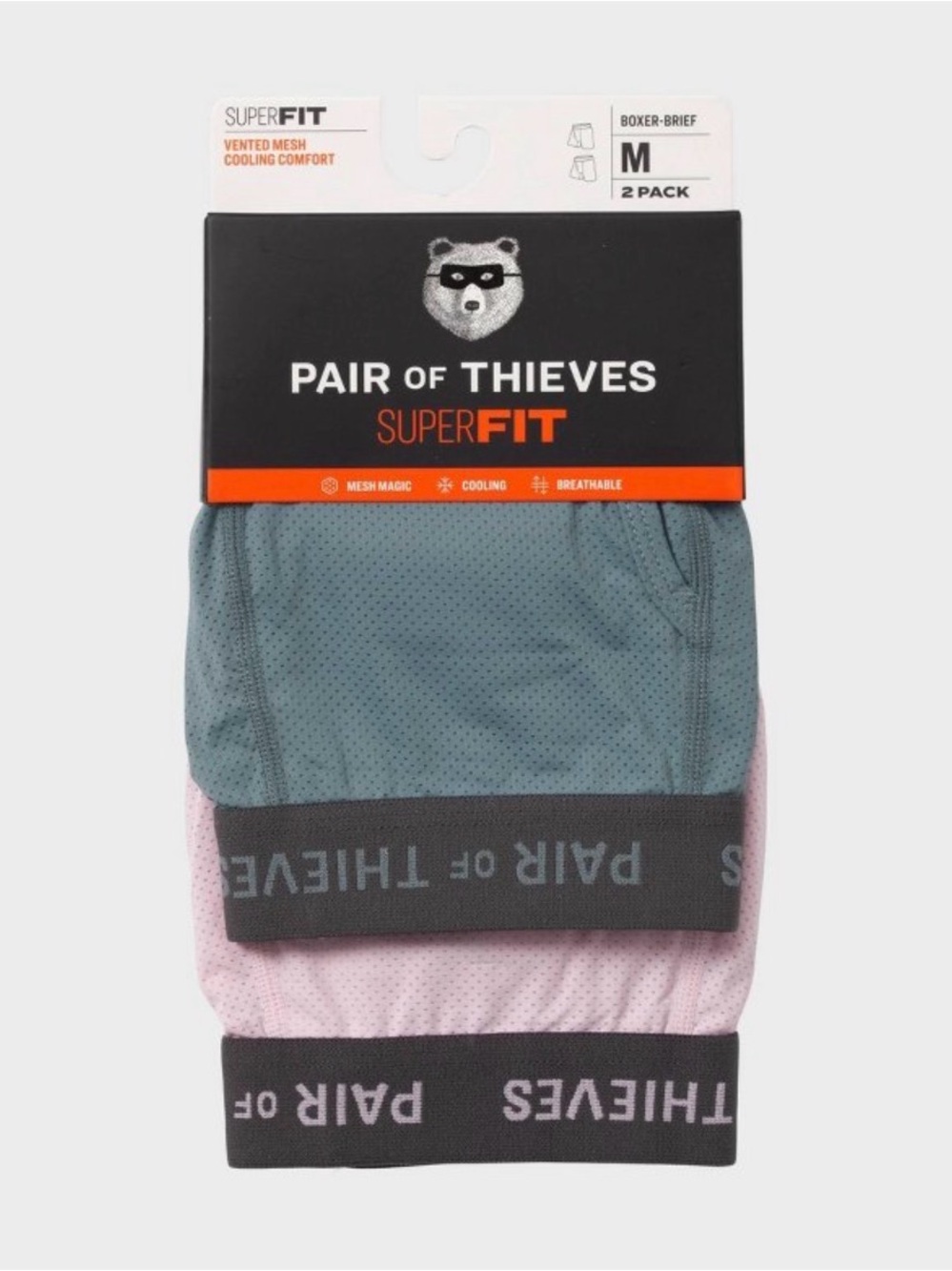 Pair of Thieves Men's 2pk Super Fit Solids Boxer Briefs